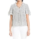 Max Studio Women's Sleevless Ruffle Blouse