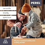 PEREL OM22M 22 Inch Toolbox Metal Latches Removable Tray Organizers view 2