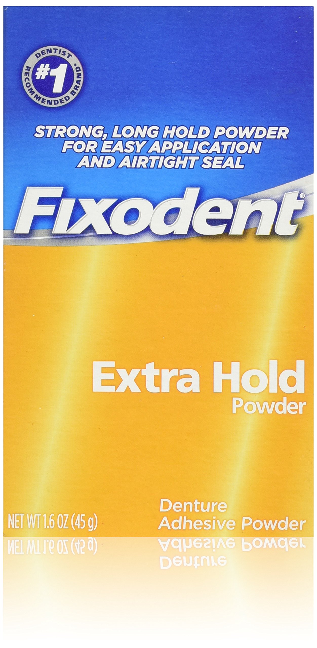 Fixodent Denture Adhesive Powder, Extra Hold 1.6 Oz Buy Online in