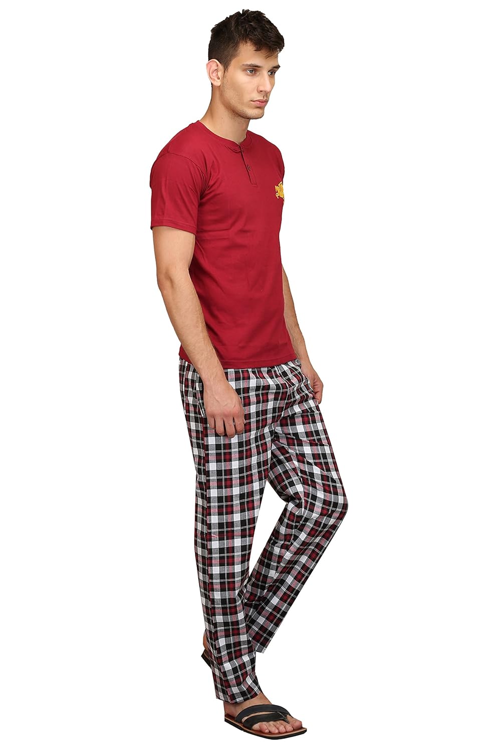 max exports men's cotton night suit