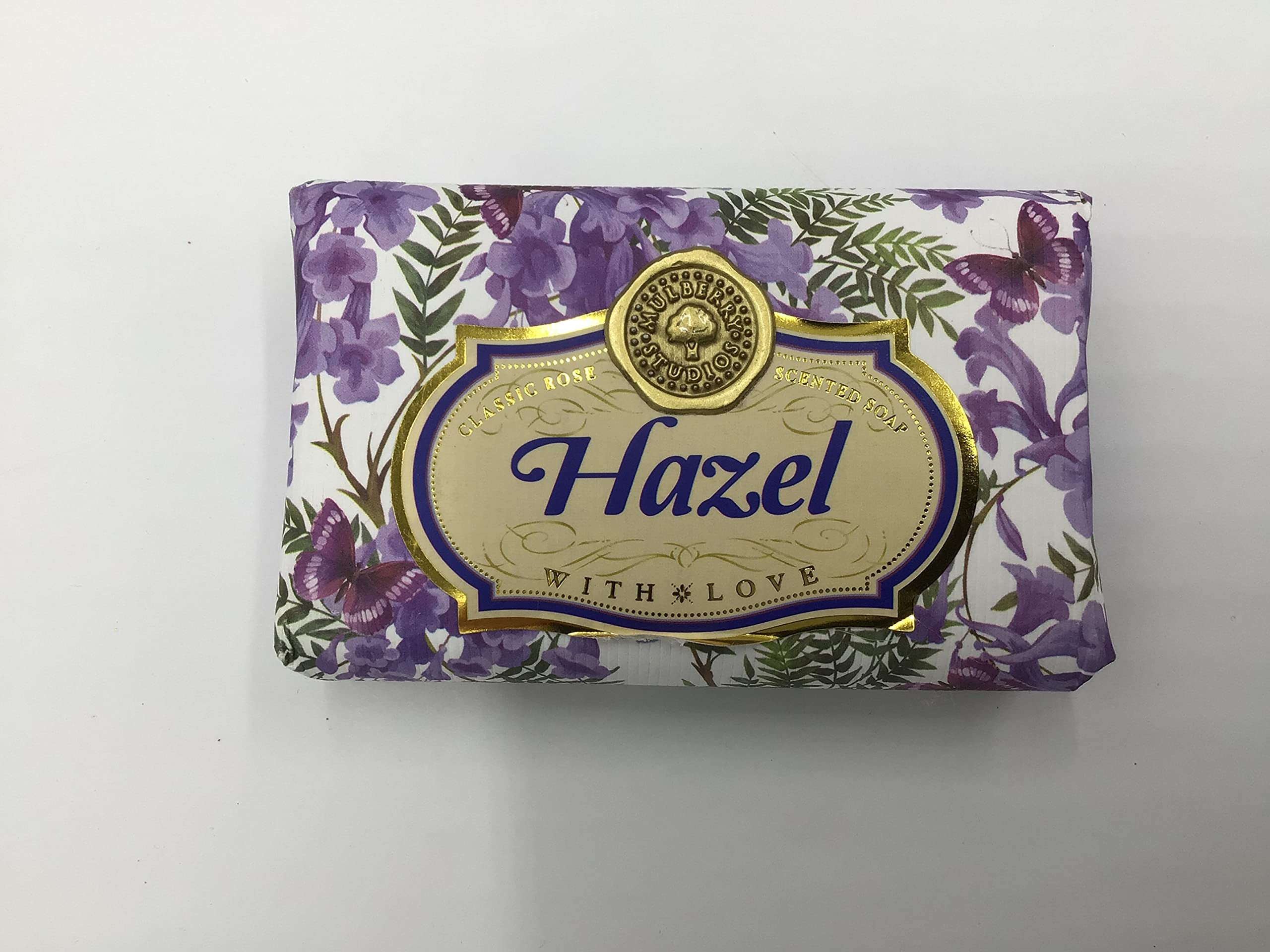 Hazel - Gift Soap Bar For Her Birthday Rose Scent Mum Grandmother Cleanser Lather Present Girl