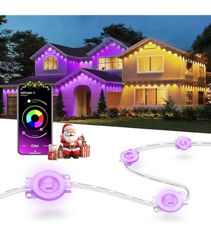 Amazon.com: Nexillumi 400ft Permanent Outdoor Lights for House