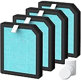 FMDZFL 4 Pack AP1501 Replacement Filter Compatible with Aircillin AP1501 Air Purifier, 3-in-1 H13 True HEPA Air Filters for Dust Smoke Pollen
