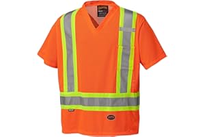 Pioneer Hi Vis Mesh Safety T-Shirt for Work - Breathable & Cool Quick-Dry Shirt - for Construction, Traffic, Emergency