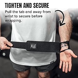 TuffWraps 16" Wrist Straps for Gym - No Thumb Loops