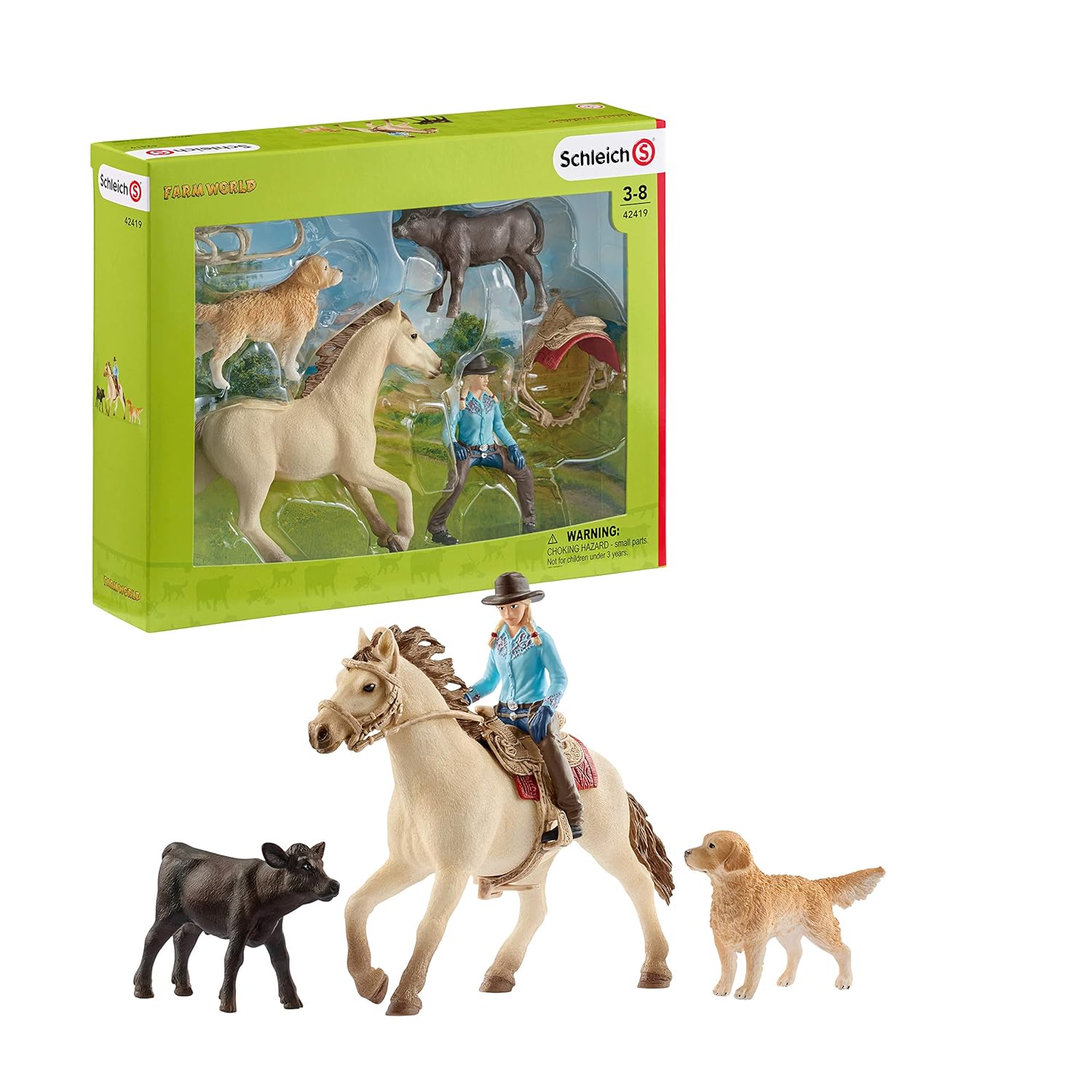 schleich western riding set