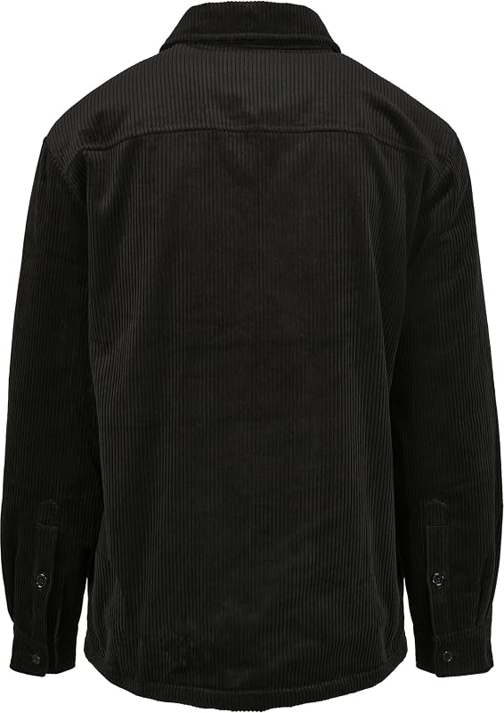 Corduroy Shirt Jacket Black XL