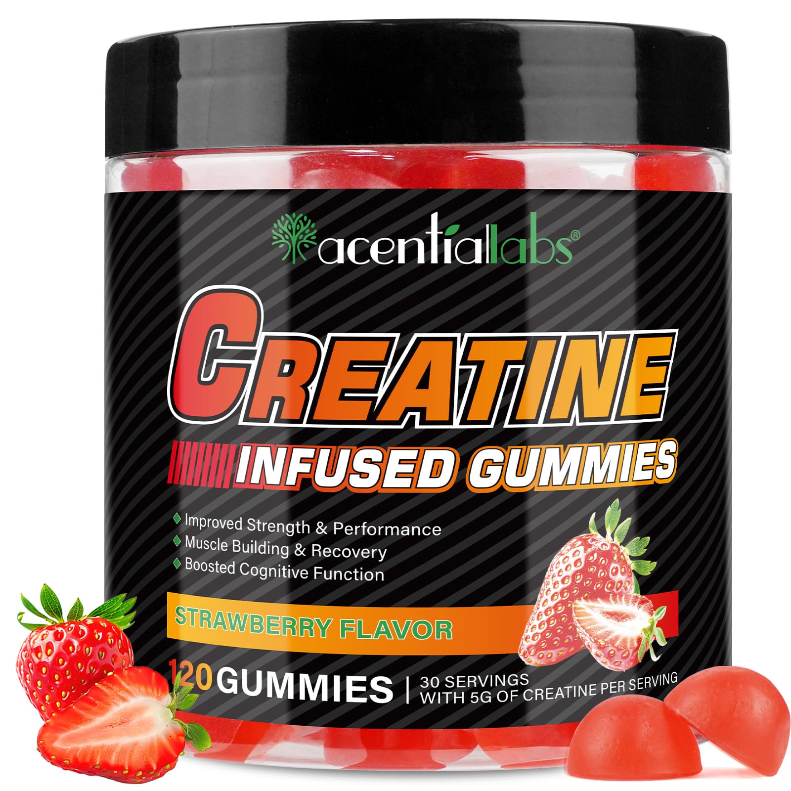 Creatine Infused Gummies (Strawberry)