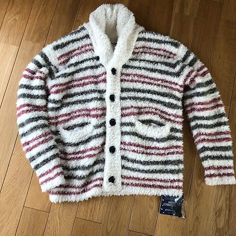 Amazon Co Jp カウチンカーディガン ボーダー クリスマス メンズ M 部屋着 ルームウェア もこもこ ホビー