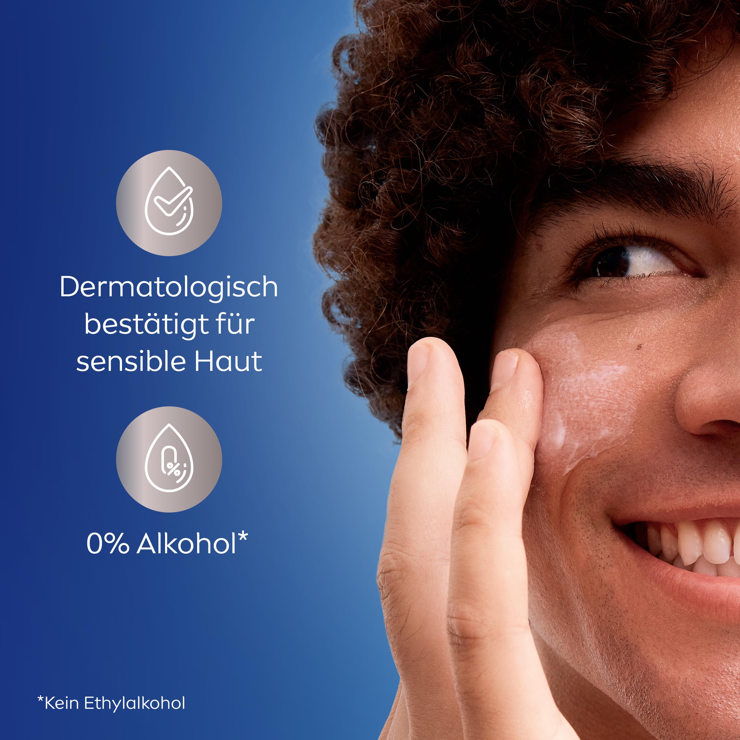 NIVEA MEN Sensitive Rasiergel für Männer, Rasiergel mit Kamille, Vitamin E & Provitamin B5 für eine sanfte Rasur, schützende Formel gegen Hautirritationen (100 ml) 4