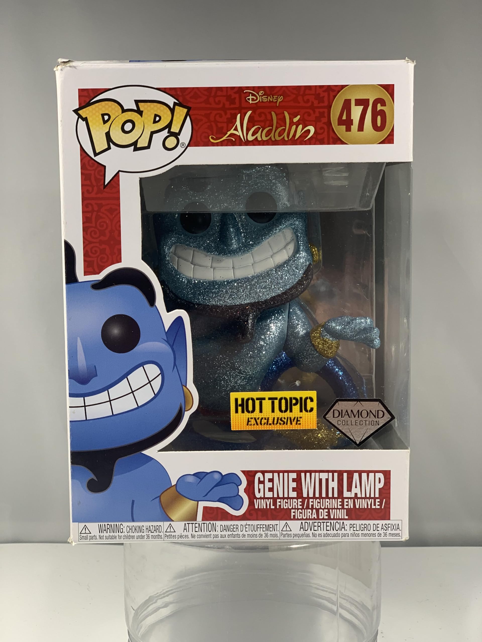 POP Funko Disney Aladdin 476 Genie with Lamp Diamond Edition