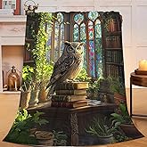 Owl Fleece Blanket Vintage Book Throw Blankets for Girls Boys Super Soft Warm Flannel Animal Throws Gifts for Men Women Cozy Fuzzy Plush Stuffed Couch Bed Bedding Decor 50"X40"