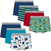 Hanes boys Potty Training Underwear, Light Leaks Toddler Cotton Briefs and Boxer Briefs, Multi-pack