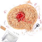 Woodluv Create Your Own Wicker Gift Hamper Oval Basket Kit Natural view 3