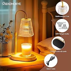 JEKEMORYE Candle Warmer Lamp Clear