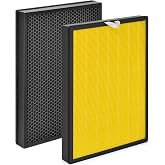 EverestAir-P Replacement Filter Compatible with LEVOIT Everest Air Purifier | Pet Care H13HEPA Filter for Everest Air Air-P, 3-in-1 High-Efficiency Activated Carbon , Yellow 2-Pack