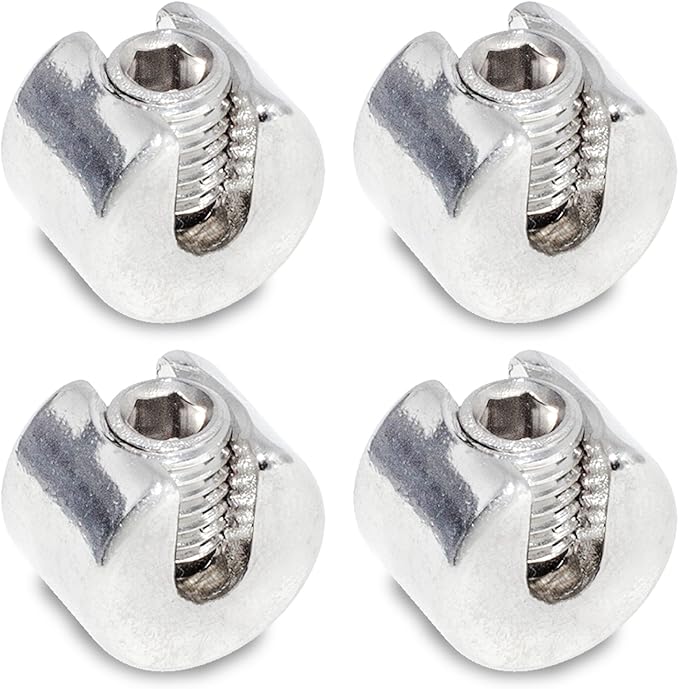 M4 Duplex Seilklemmen 12 Stück - Edelstahl Kabelklemmen Für Drahtseile