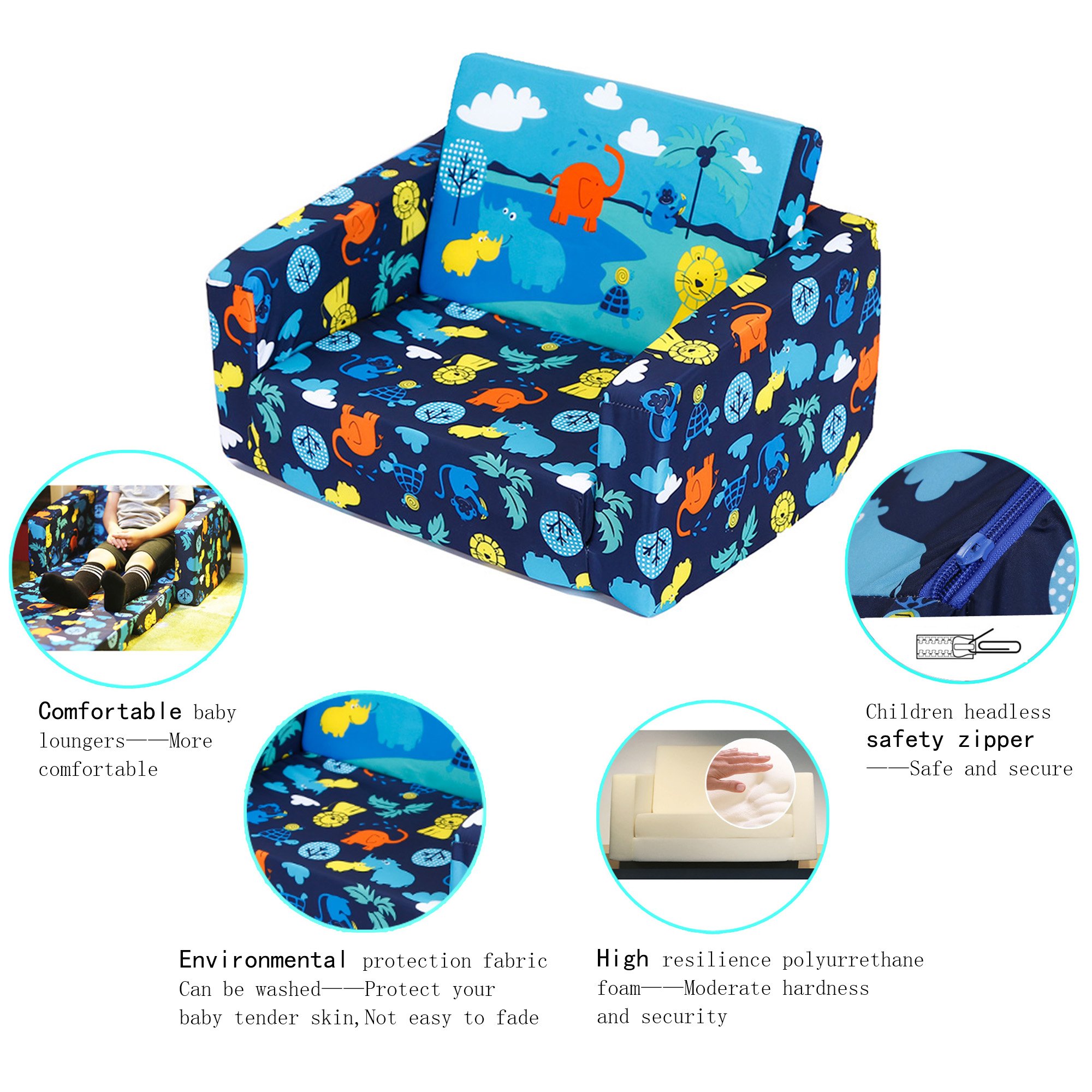 MallBest Kids Sofas Children's Sofa Bed Baby's Upholstered Couch