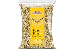 RANI BRAND AUTHENTIC INDIAN PRODUCTS Rani Panch Puran (5 Spice) 7oz (200g) ~ All Natural | Vegan | Gluten Friendly | NON-GMO | Kosher | Indian Origin (Equal Blend of Fenugreek, Mustard, Kalonji/Nigella, Fennel and Cumin)