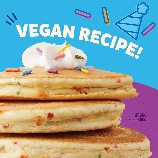 ANNIE’S ORGANIC CONFETTI PANCAKE AND WAFFLE MIX, KIDS BREAKFAST, VEGAN, 26 OZ