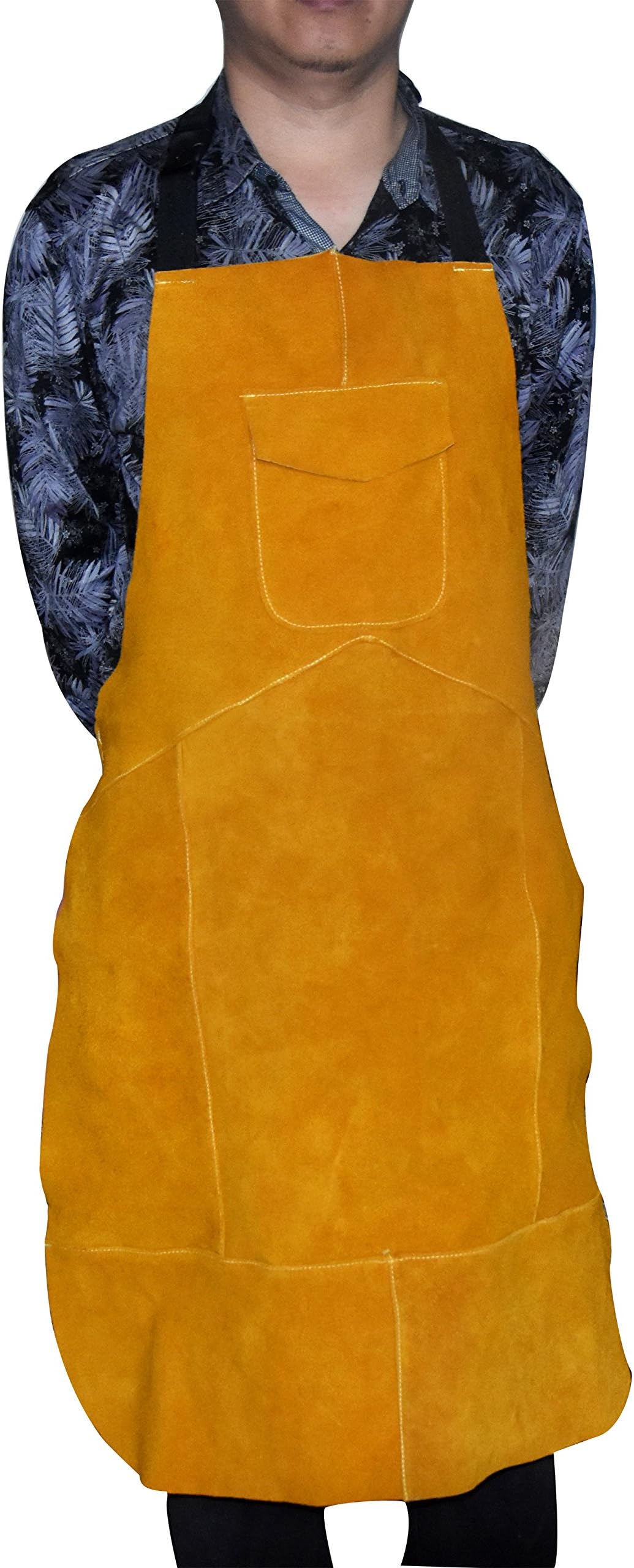 Resistant Leather Welding Apron, 24" Width x 36" Height,