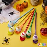 JOYIN Halloween Egg and Spoon Race Game Set 6 Spoons Eyeballs Witches view 8