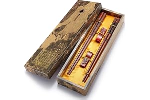 ZOMCHAIN Chopstick Reusable Chinese Dragon and Phoenix Chopsticks with Holder and Carrying Bag Chinese Traditional Stylish Gift Set (2 Pairs )