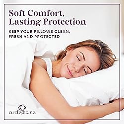 CirclesHome Pillow Protectors 4 Pack King Zippered