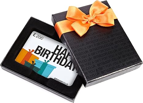 Amazon.co.uk Gift Card - In a Gift Box - £200 (Happy Birthday): Amazon ...