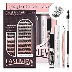 LASHVIEW Lash Cluster Kit, 196 pcs diy eyelash
