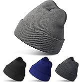 DEBAIY Beanies Hats for Men Women Winter Hat 4-Pack / 3-Pack