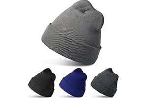 DEBAIY 3-Pack / 4-Pack Beanies Four Seasons Hats Knitted Cap for Men & Women & Teen