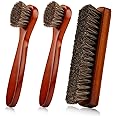 Shoe Cleaning Kit, Shoe Brush 3 Pieces, Boot Brush, Shoe Cleaning Brush, Shoe Brushes for Cleaning, Horse Hair Brush for Leather, Leather Shoes Boot Cleaning Brush Care Clean Dauber Applicators