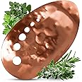 Handmade Copper Herb Stem Stripper Bowl – Herb Stripper Tool with 7 Hole Sizes – Shred & Catch Herbs & Greens - 5.5 x 3.5 In. Fun and Unique Kitchen Gadgets – Homesteading Essentials by Ash Harbor