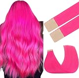 GOO GOO Tape in Hair Extensions 14in Pink 10pcs 25g Remy Human Hair
