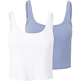 florence by mills Women's Cozy Crush Easy Tank, 2 Pack