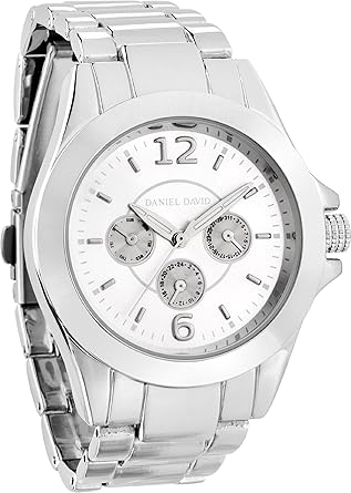 Daniel David Mens | Silver Chronograph Style Metal Link Watch | HA0226