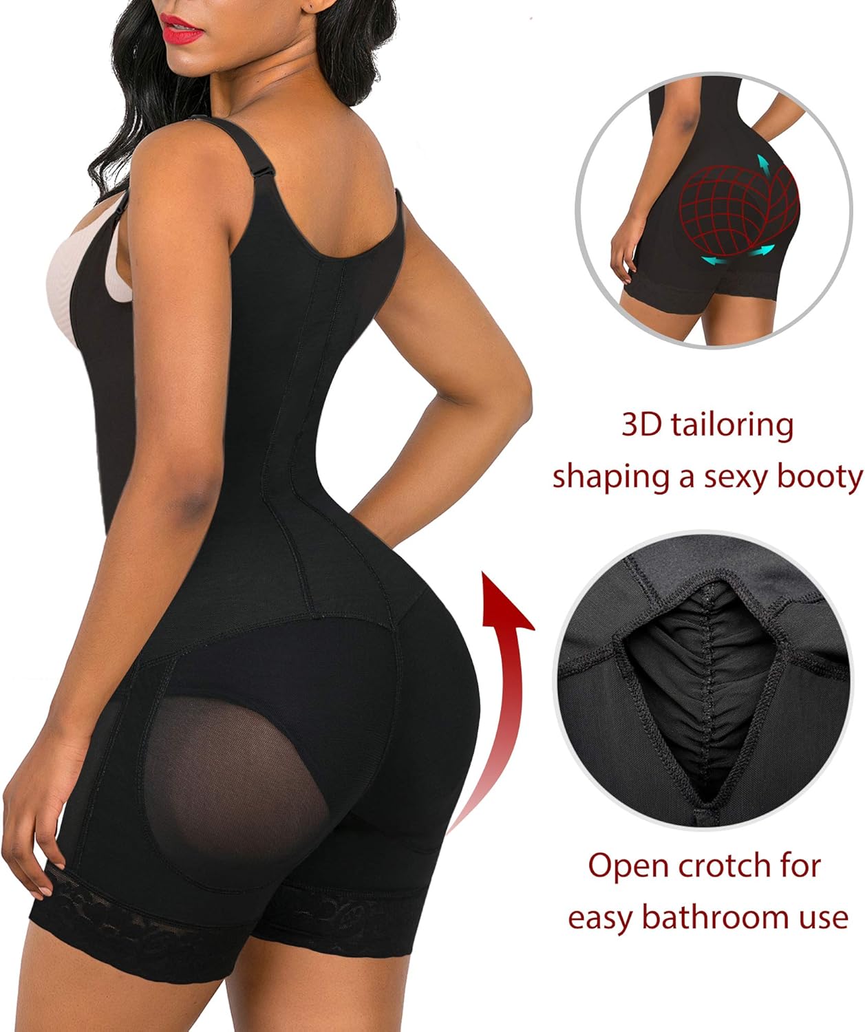SHAPERX Shapewear for Women Tummy Control Fajas Full Body Shaper Butt Lifter Thigh Slimmer Shorts at  Women’s Clothing store