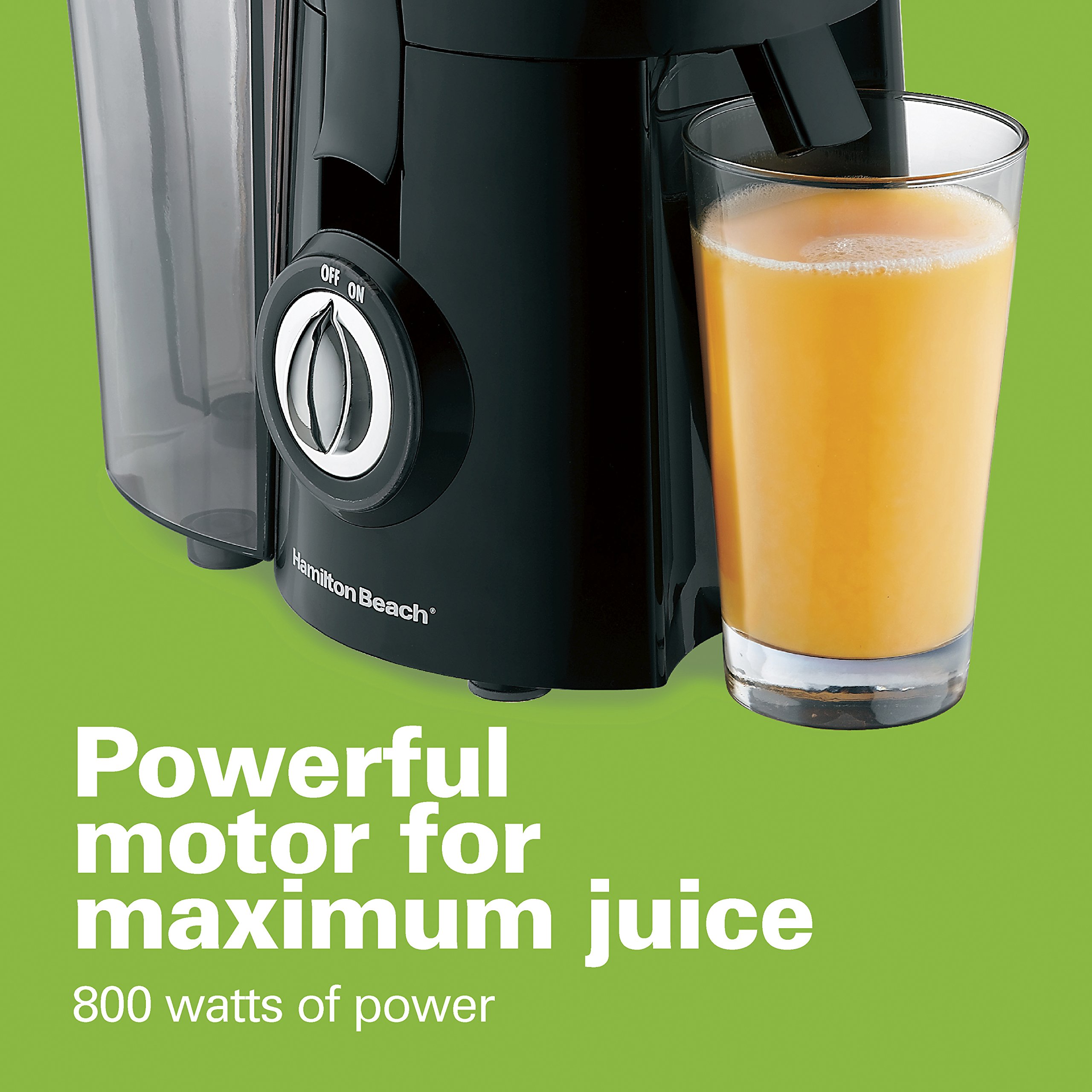 Hamilton Beach (67601A) Juicer, Electric, 800 Watt, Easy To Clean, BPA
