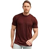 100% Merino Wool T-Shirt Men - Short Sleeve Undershirt Base Layer Top | Lightweight, Breathable Merino Wool Tees, Naturally Odor-Resistant, Soft, Hiking Shirt, Sport, Travel, Running, Gym, Work