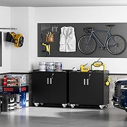 LCAOPC Metal Storage Cabinet with Wheels