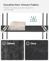 SONGMICS Fabric Wardrobe Portable Wardrobe 12 Compartments 45x150x175 cm view 2