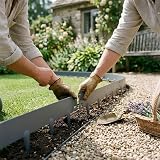 Harbour Housewares 5M Zinc Galvanised Steel Lawn Edging 8cm Face Anthracite view 8