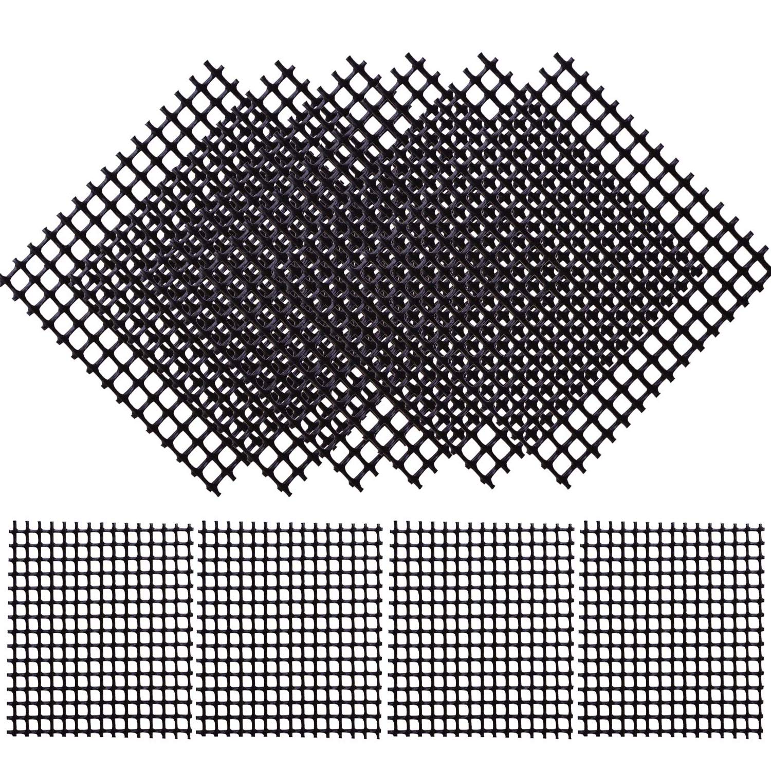 Lainrrew 50 Pcs Flower Pot Hole Mesh Pad, Square Bonsai Mesh Drainage Screens Bonsai Pot Bottom Grid Mat Drainage Meshs Hole Screen, Gardening Gifts for Women (2 Inch)