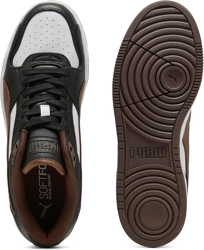 Baskets Basses Unisexes RBD Break - Noir-Châtain Marron Blanc - 38 EU, Puma Noir Châtain Puma Blanc, 38 EU — photo 4 sur 6