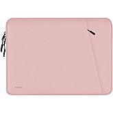 Laptop Sleeve Case 14 inch, Shockproof Protective Computer Cover with Accessories Pocket, Portable Laptop Bag Compatible for 14 inch MacBook Air/Pro, Dell, HP, Acer, Asus, Lenovo, Pink