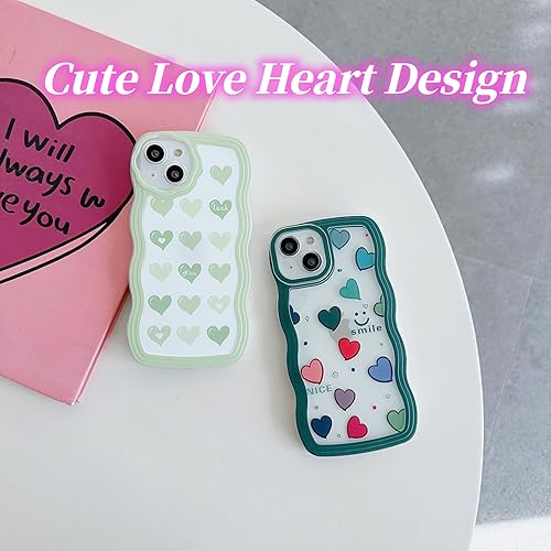 UICEAM Compatible with iPhone 14 Pro Max Heart Case for Women