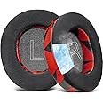 SOULWIT Cooling-Gel Replacement Earpads for Steelseries Arctis Nova Pro Wired, Nova 1/1X/1P/3/4/4P/4X/5/5P/5X/7/7X/7P Headphones, Ear Pads Cushions with Noise Isolation Foam - Red Storm
