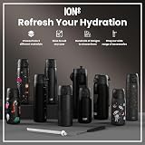 Ion8 Lightweight Steel Water Bottle 600 ml Non-Insulated Black view 7