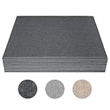 Qriocioa 12Pcs Self Adhesive Carpet 12" x 12" Peel